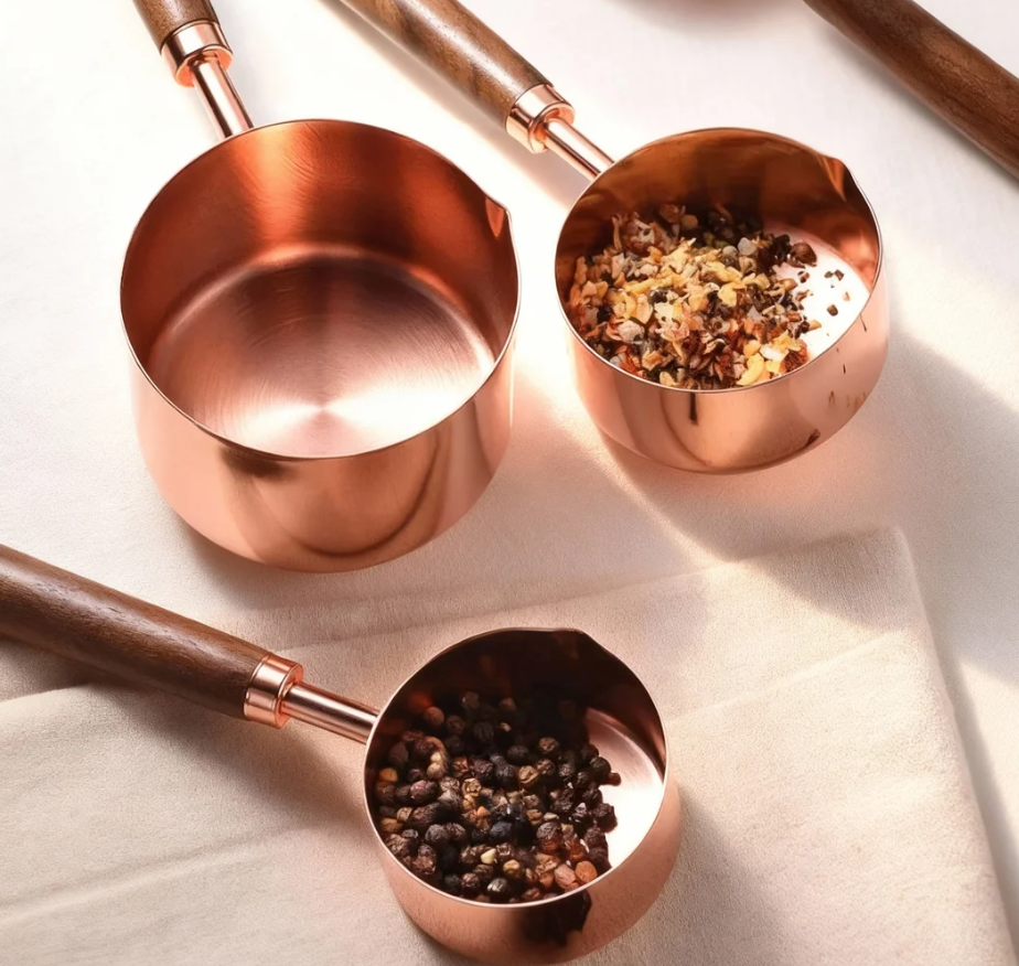 Copper Measuring Cups Set for Candle Making Supplies