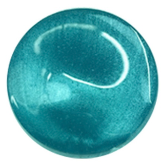 Turquoise metallic wax color swatch