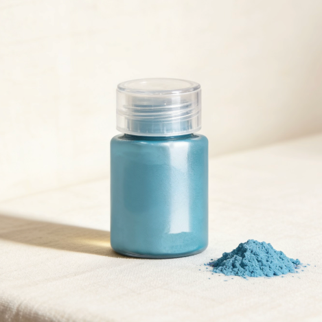 Light blue pearl pigment powder