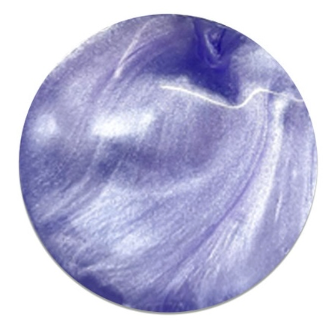 Purple shimmer wax paste swatch
