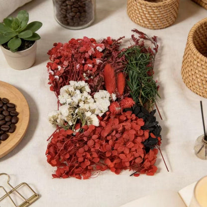 Red Preserved Flower Supplies for Candle Making