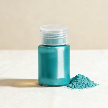 Turquoise blue pearl candle pigment
