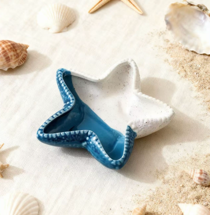 Two Tone Starfish Dish for Coastal Decor